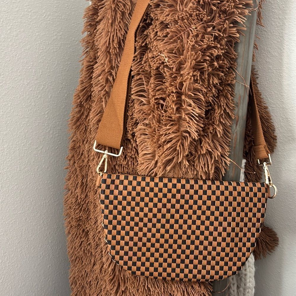 Westlyn Woven Bum Bag/Checkered Coffee - Picture 7 of 9